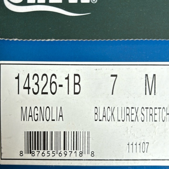 DREW black/silver lurex stretch maryjane fabric/leather. NEW size 7 & 9 medium - Picture 8 of 10